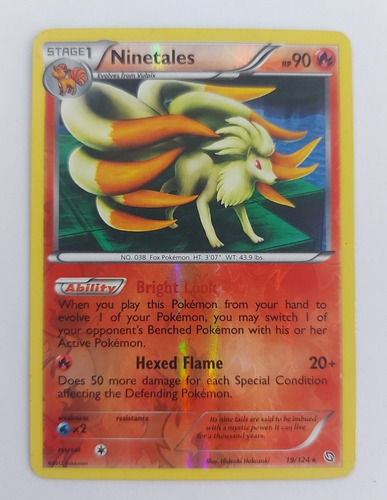 Pokemon Ninetales - 19/124 Dragons Exalted Reverse Holo