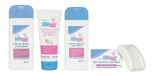 Set Para Bebé Sebamed Gel De Baño, Leche Corporal, Crema