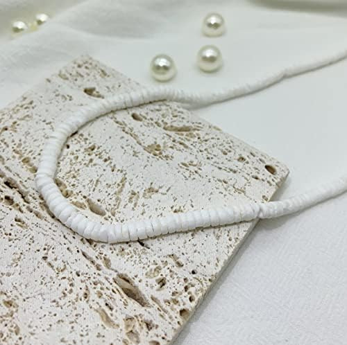 Simpleasure Collar De Conchas De Puka Naturales Blancas, Cue