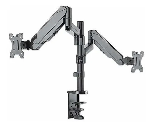 Manhattan Soporte Universal Para Monitor Doble Con Resorte D