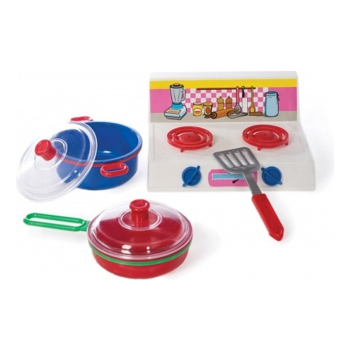 Juego Cocina Infantil Juguete Con Olla Sartén Petit Gourmet