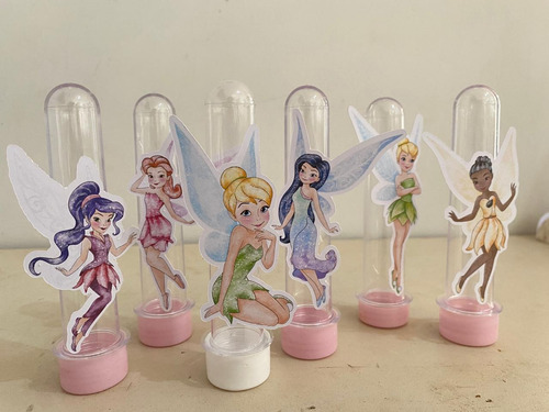 50 Tags Tubete Para Doces Tinker Bell Sininho