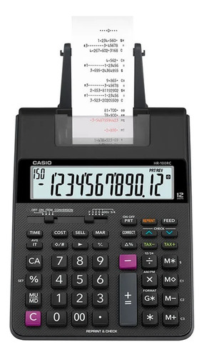 Calculadora Casio Hr-100rc Impresora 12 Dígitos