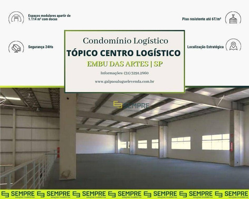 Imagem 1 de 17 de Galpão Para Alugar Em Embu Das Artes/sp - Ga1356