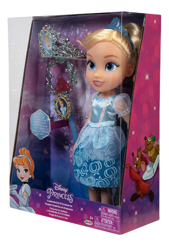 Boneca Princesa Disney Cinderela Com Varinha Multikids 