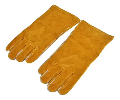 Welding Gloves Rtd1526 Cowhide Leather Yellow Full Finger