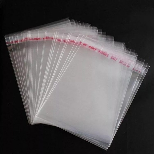Imagen 3 de 5 de Bolsa Tipo Celofán Cierre Con Adhesivo 6x8 Cm 200 Unidades