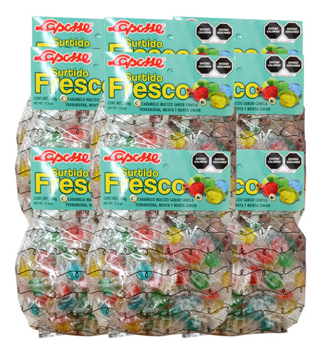 Caramelo Surtido Fresco 1kg Canela Yerbabuena Menta Limón