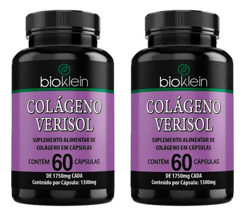 Kit 2 Colágeno Verisol - 60 Cápsulas - Bioklein