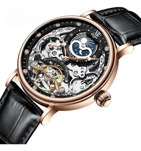 Reloj Mecánico Automático Hombres Tourbillon Reloj De Pulser