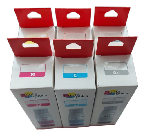 Kit 6 Tinta Compatible Con Canon Gi13, Gi-13 Pixma G510 G610