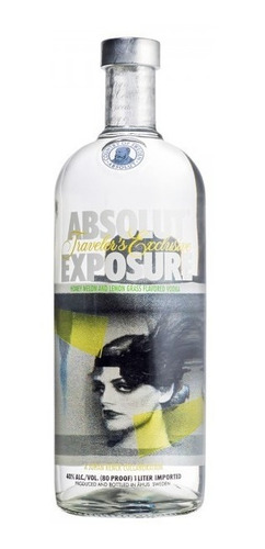 Vodka Absolut Exposure Edición Rostro Modelo X 1 Lt. Hermosa