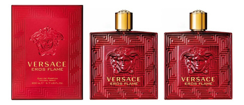 Versace Eros Flame 2 Piezas Edp 200 Ml C/ U Ml Para Hombre
