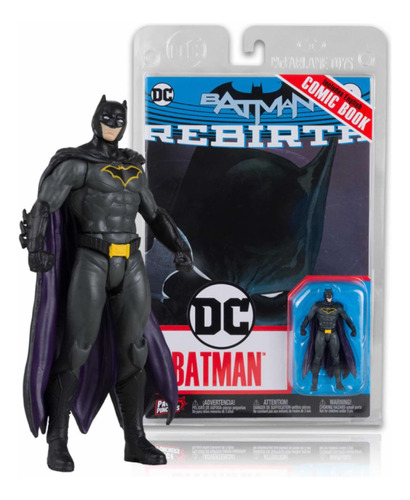 Dc Comics Batman Rebirth + Figura Set Page Punchers