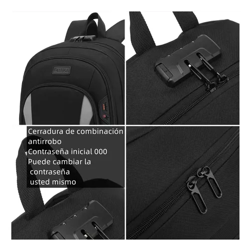 Como cambiar la contraseña de una mochila con candado anti robo 