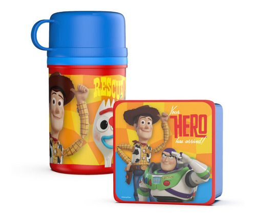 Imagen 1 de 2 de Set Vianda Toy Story: Cantimplora + Caja Sandwich