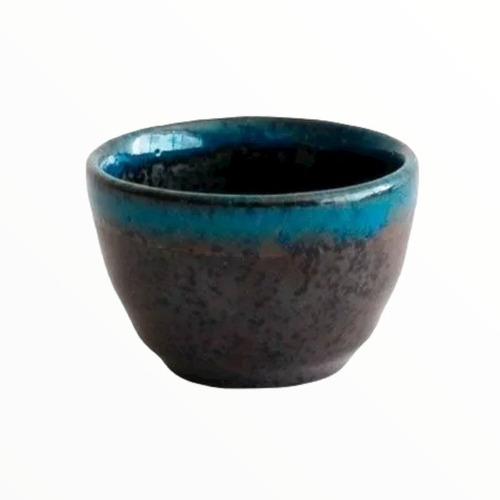 Vaso Para Sake  Negro & Azul Ymn-2, Kanese Noda, 1 Pieza