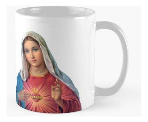 Taza Sagrados E Inmaculados Corazones (jesús Y María) Fondo 