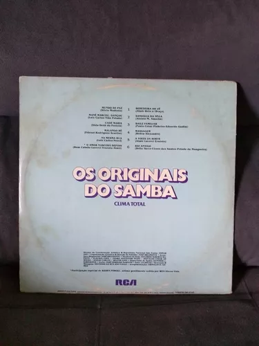 LP Os Originais do Samba - Clima Total