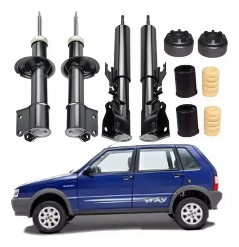 4 Amortecedor Kit Uno Way Dianteiro/traseiro 2011 2012 2013 | MercadoLivre