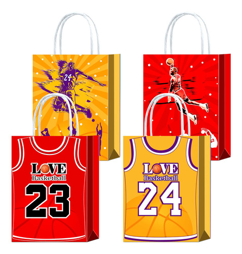 16 Piezas De Camisetas De Baloncesto, Bolsas De Regalo Para