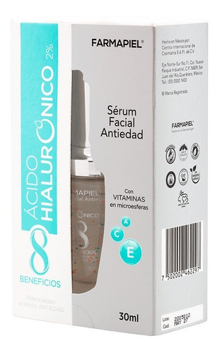 Imagen 5 de 8 de Serum Facial Antiedad Con 8 Tipos De Ácido Hialurónico 30gr