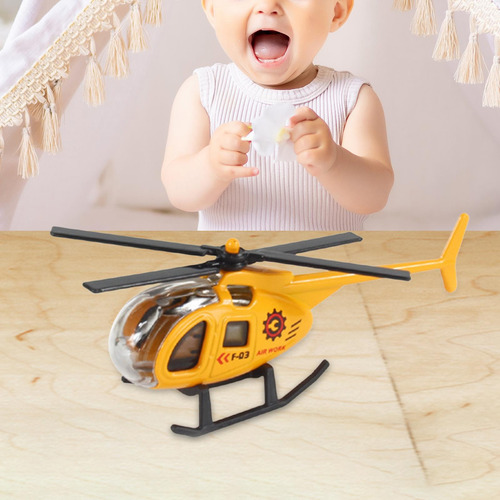 4 Set De Avión Y Helicóptero De Metal Para Niños 4 Piezas