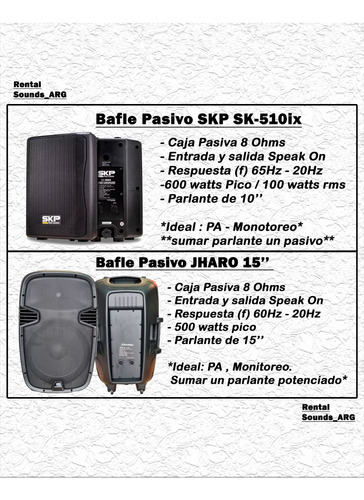 Alquiler De Sonido/microfonos/mixer/amps/sonido En Vivo