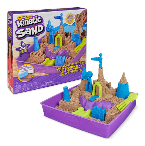 Kinetic Sand, Castillo De Playa De Lujo Con 1,5 Kg De Are...