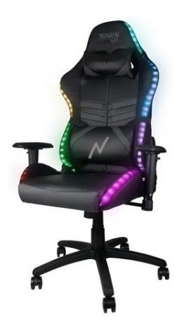 Silla Butaca Sillon Gamer Rgb Luz Led Reclinable Escritorio