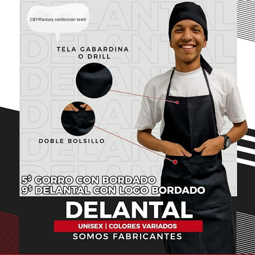 Bandanas Y Delantales Para Chef O Ayudante De Cocina 