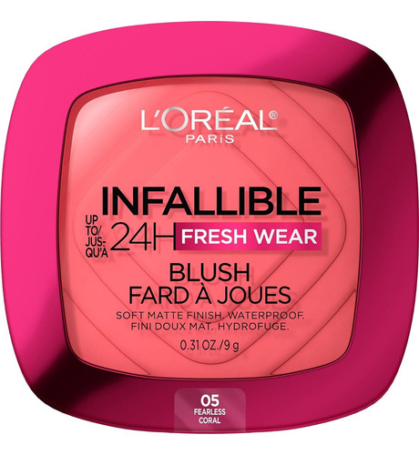 L´oreal | Blush Infallible 24h | Rubor Matte Tono Del Maquillaje 05 - Pearless Coral