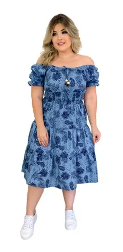 Vestido Azul Claro Curto Rodado MercadoLivre
