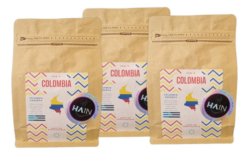 3x Café De Especialidad Hain Colombia 250 G