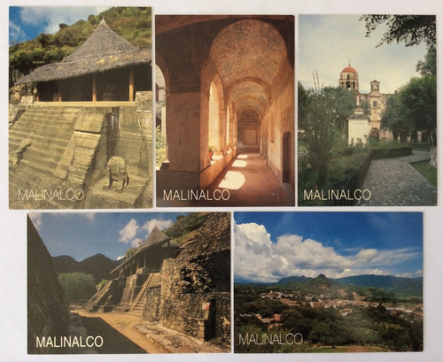 5 Tarjetas Postales Paisajes De Malinalco 