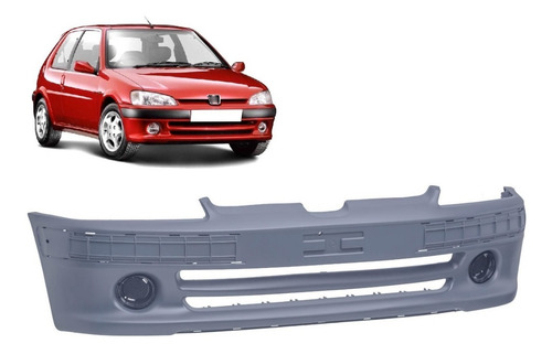 Imagen 3 de 4 de Paragolpe Delantero Peugeot 106 Rally/s16 P/camineros Red