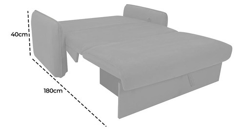 Sofá Cama Para Sala De Estar Zaia Com Baú Veludo Matrix Cor Marrom