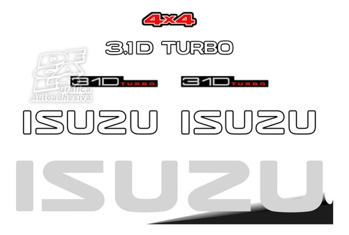 Calco Isuzu 2.8d Turbo Kit Completo Porton Y Laterales