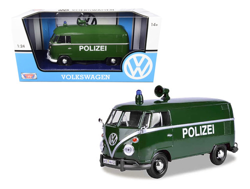 Volkswagen Tipo 2 T1 Police Van Polizei Verde Oscuro Modelo