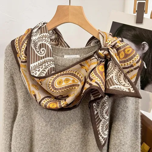 French Paisley Velvet Scarf Women Double-sided | MercadoLivre