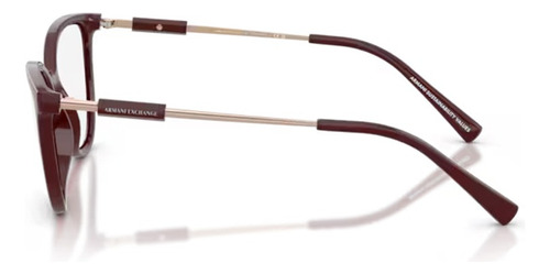 Lentes Armani Exchange Ax3128 Colores Oftalmicos Color 8383 Shiny Bordeaux