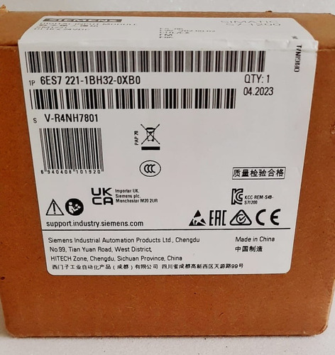 Plc Siemens S71200 Sm1221 Di 16 X 24 Vdc 16 Entradas