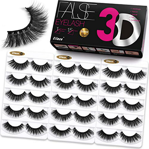 Pestañas Postizas 3d Mink Estilo Cat-eye (15 Pares)