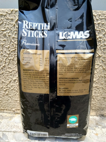 Imagen 2 de 5 de Lote 4 Alimento Tortuga Lomas Wardley Reptile Sticks 1.5kg