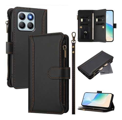 Funda De Teléfono Para Honor 9 Lite 90pro 9x, Funda De Piel Con Cierre Tipo Cartera, A Prueba De Golpes