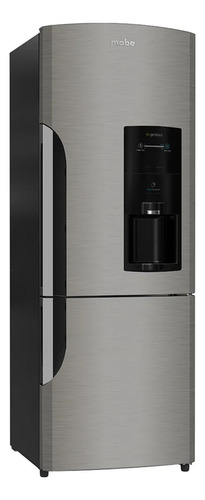Refrigerador Bottom Freezer 400l Inox Mate Mabe Rmb400ibmrm0 Gris Oscuro