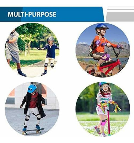 Cke Niños Rodilleras Coderas Protectores Para Niños Niñas 2-