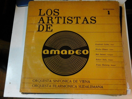Vinilo 5025 - Los Artistas De Amadeo - Ed. Amadeo 