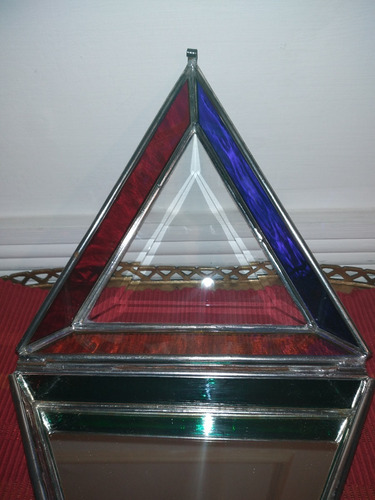 Antiguo Joyero Vitral (triangulo) Rebajada (Usado)