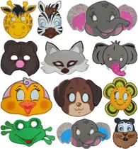 Comprar Antifaces De Foami - 12 Piezas - Máscaras - Animales